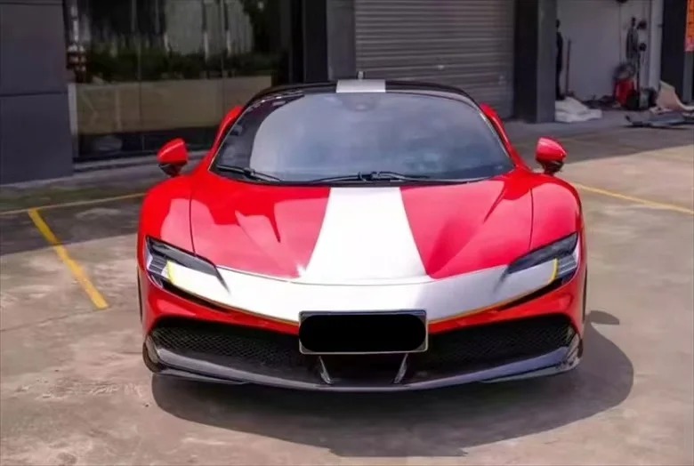 High Quality Fast Delivery Whole Sale Price Dry Carbon Fiber OEM Front Bumper Nose Body Kits for SF90